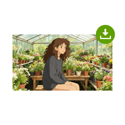 Генератор AI аниме: Шаг 3 - Скачайте и сохраните своё произведение