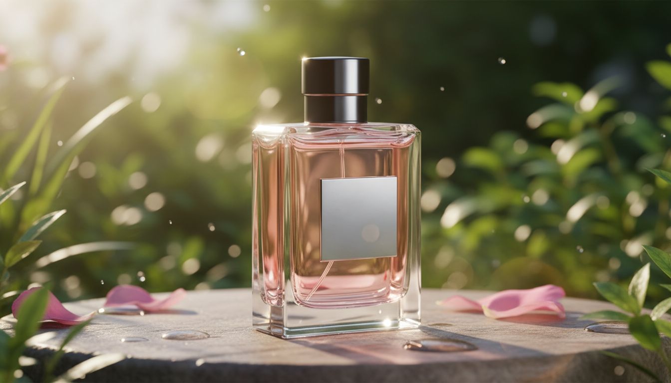 AI Background Changer Sample: Perfume after