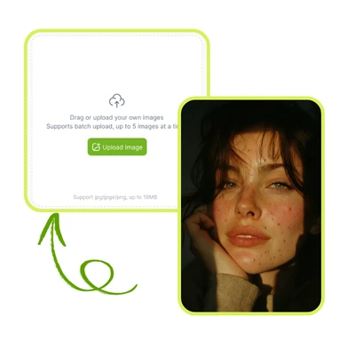 Удалитель пятен с помощью ИИ: Шаг 1 - Загрузите фото, которое хотите очистить