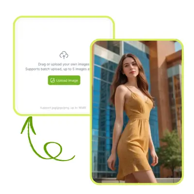 AI Clothes Changer: Step 1: Upload or Choose a Model Photo