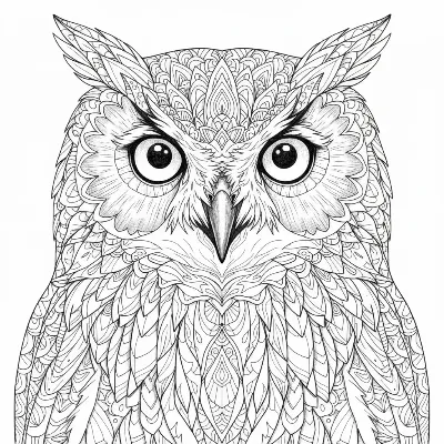 AI Coloring Page Generator Style: Mandala