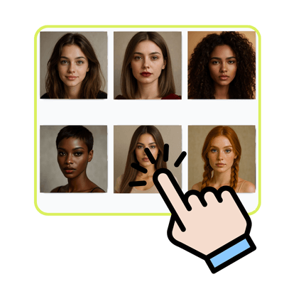 AI Hairstyle Changer: Step 2: Choose or Describe Your Hairstyle