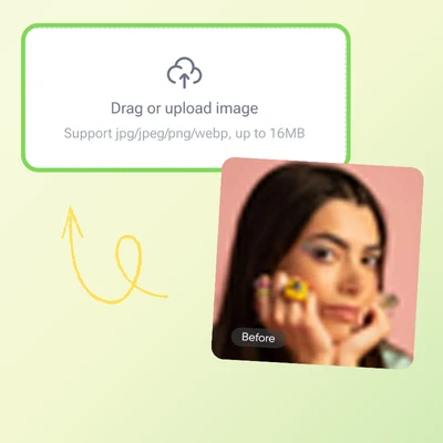 Mejorador de Imágenes AI - Paso 1: Sube Tu Foto Borrosa