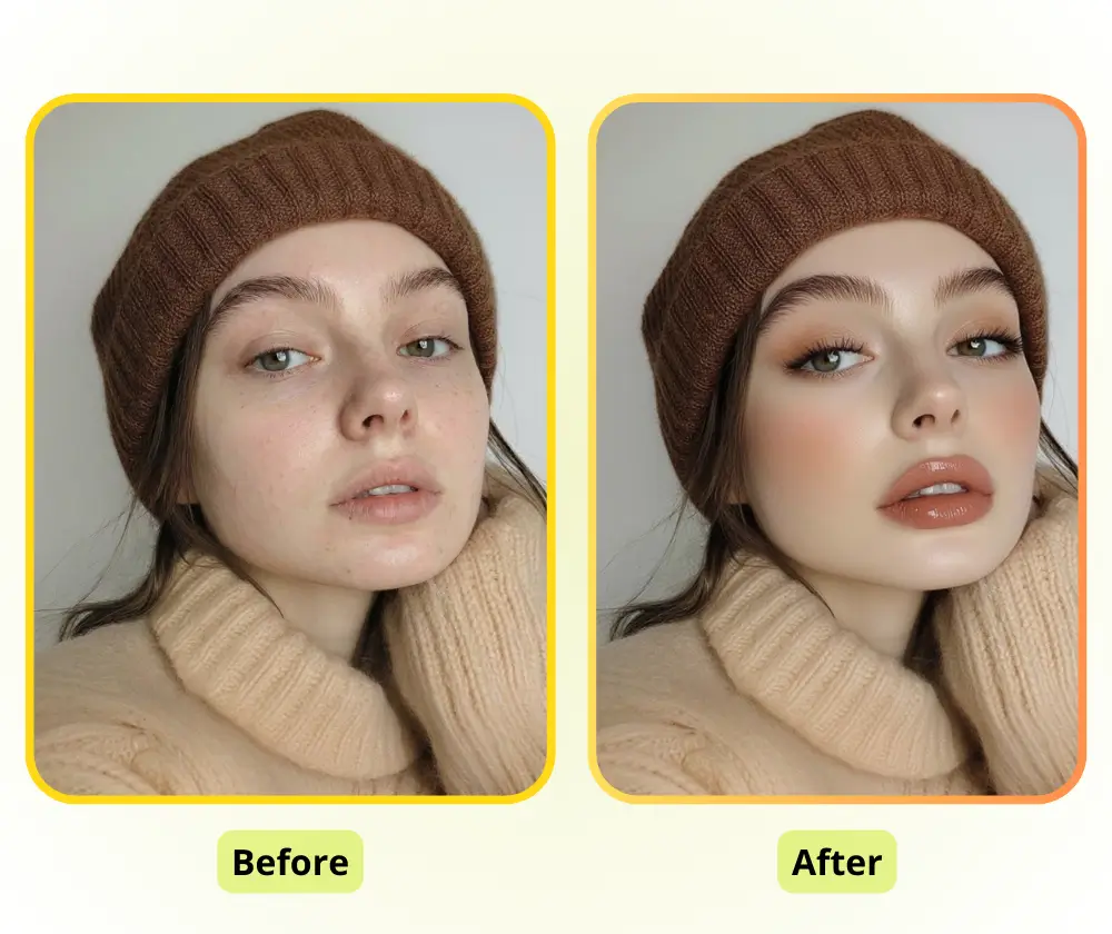 AI Makeup Generator: Enhance Social Media and Profile Photos
