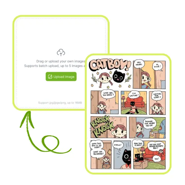 AI Manga Translator - Step 1: Upload Your Manga Pages