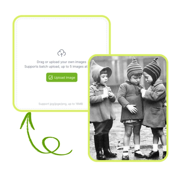 Restauración de Fotos Antiguas con IA - Paso 1: Sube tu Foto Antigua