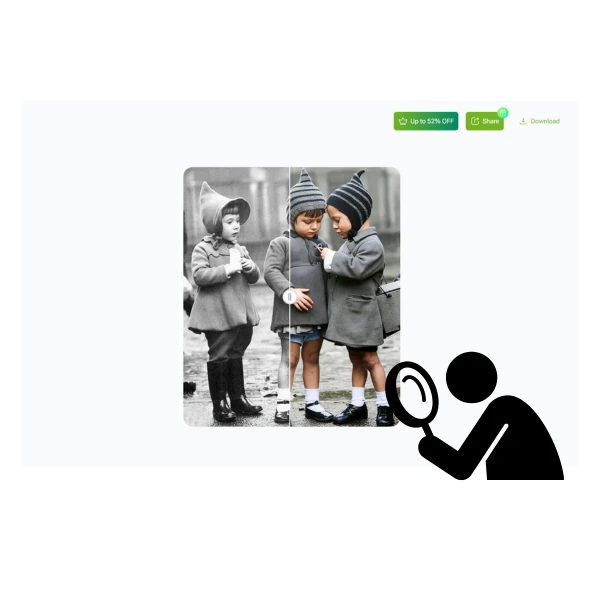 Restauración de Fotos Antiguas con IA - Paso 2: Reparación con Un Clic