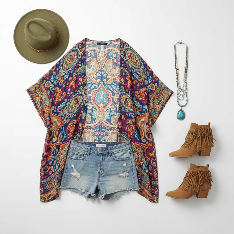 AI Outfit Generator Style: Boho Chic