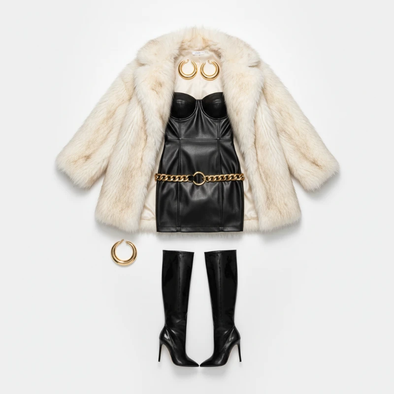 AI Outfit Generator Style: Mob Wife