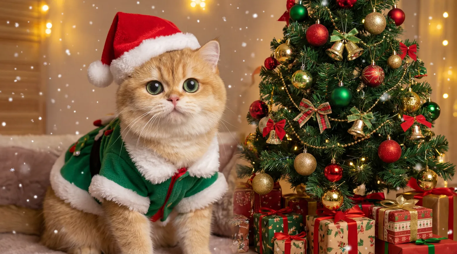 AI Pet Portrait Generator Sample: Christmas