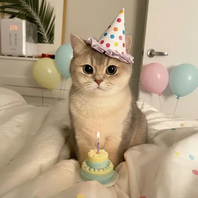 AI Pet Portrait Generator Style: Birthday