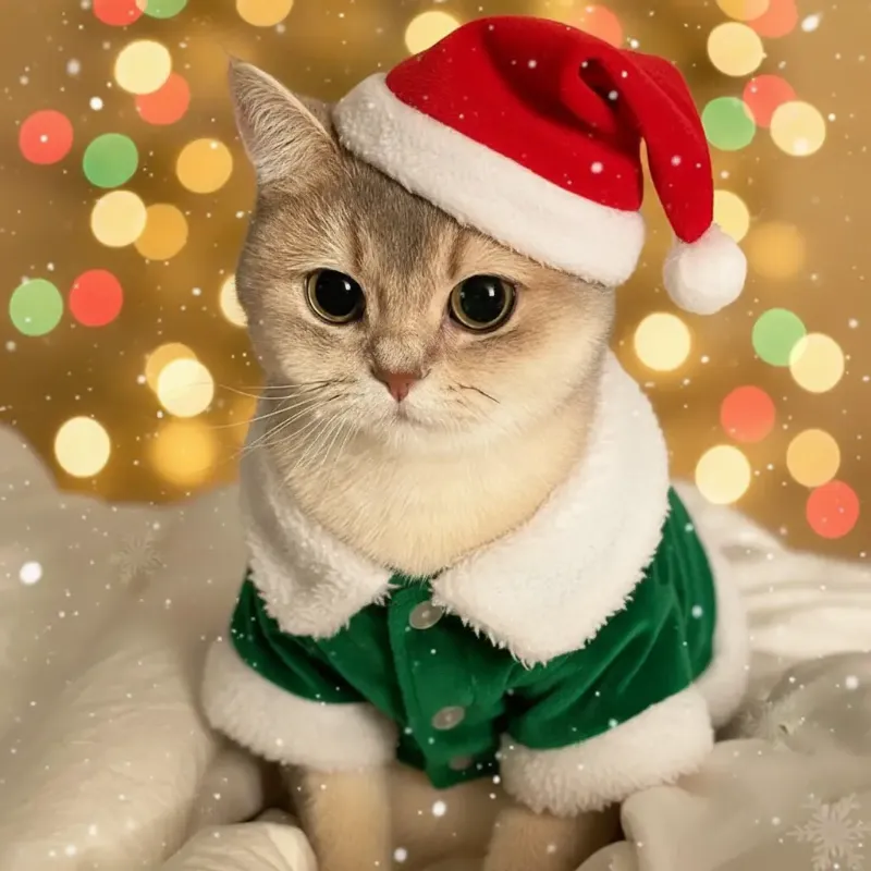 AI Pet Portrait Generator Style: Christmas