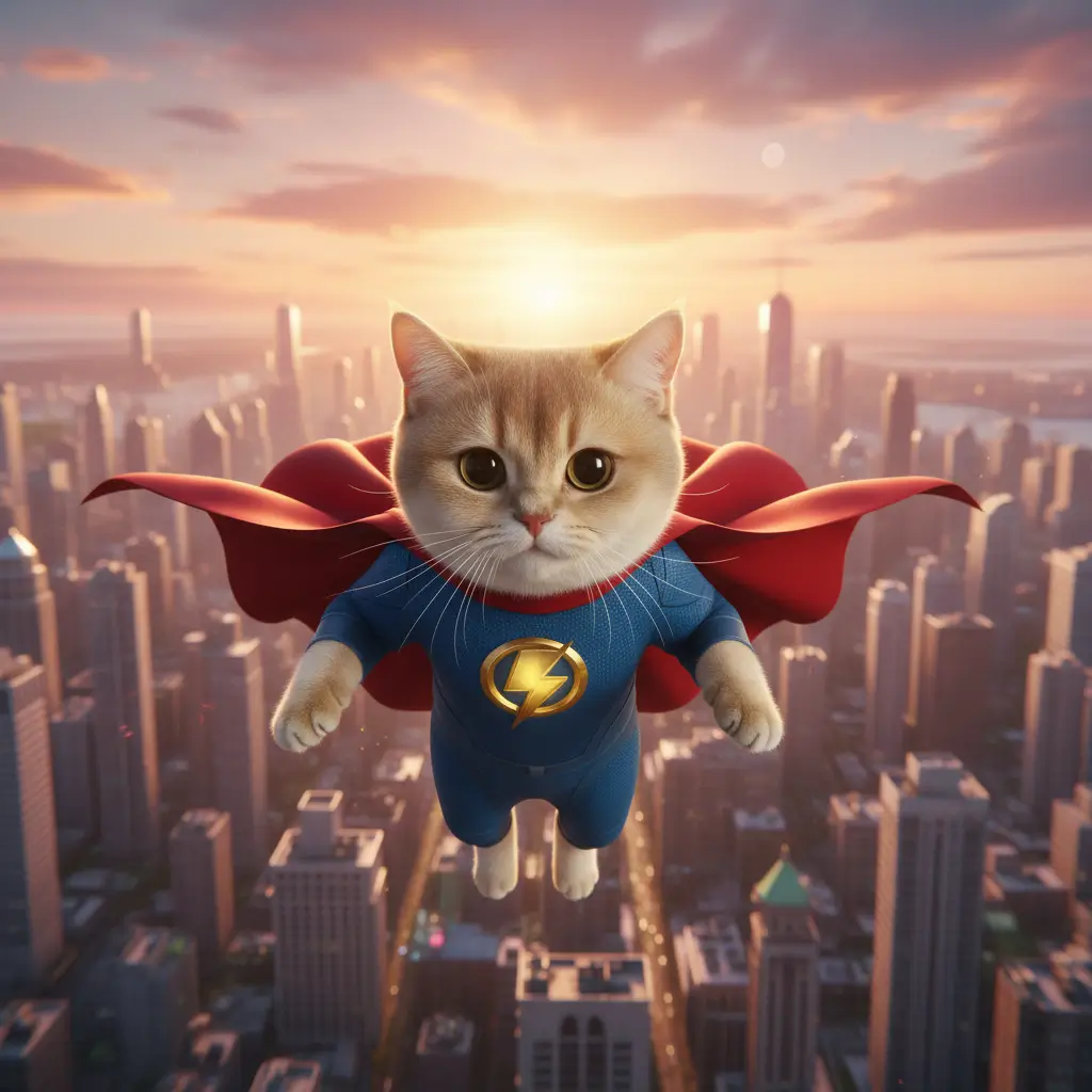 AI Pet Portrait Generator Style: Superhero