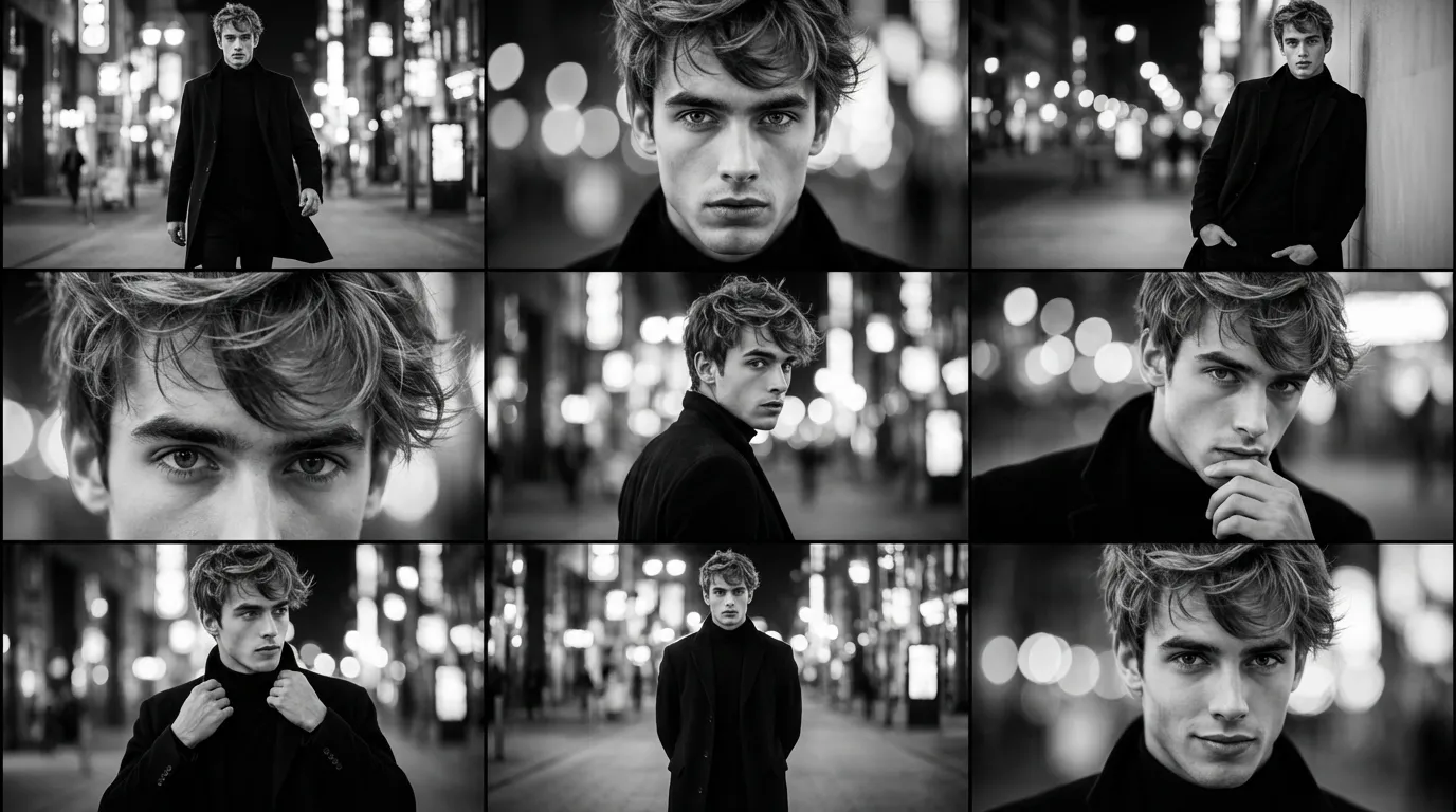 AI Photo Grid Maker Sample: Urban Noi before