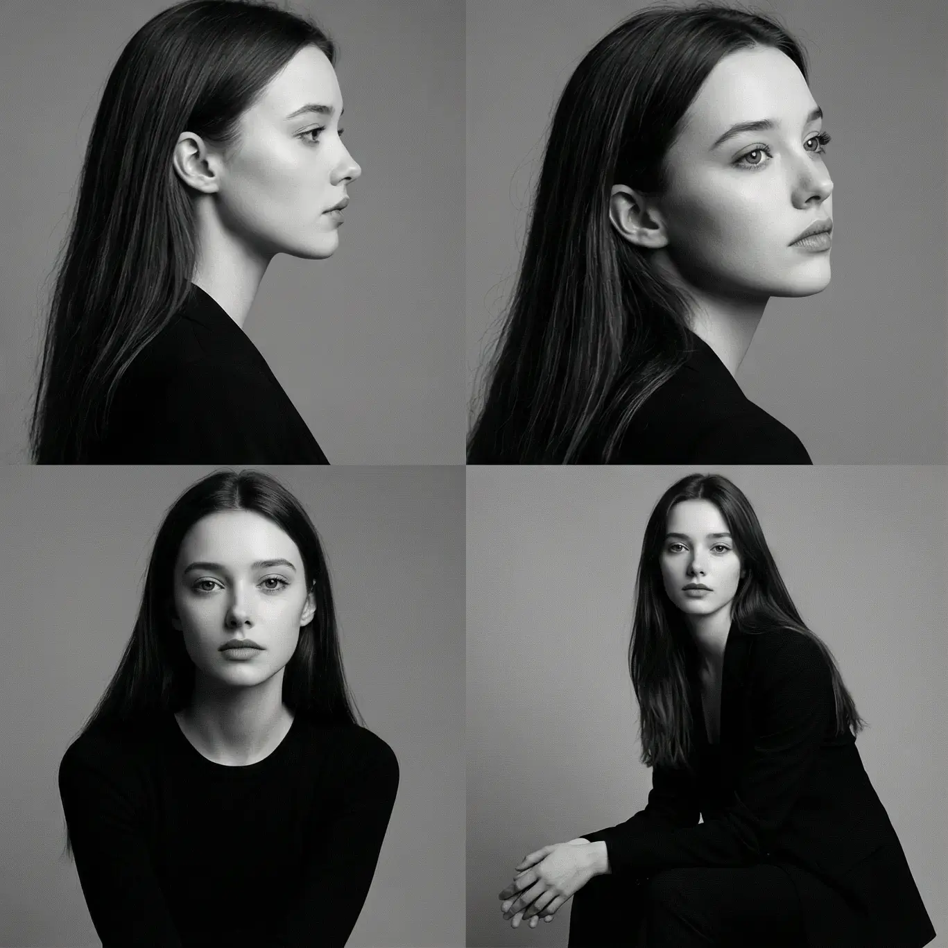 AI Photo Grid Maker Style: Blanco y Negro - VisualGPT