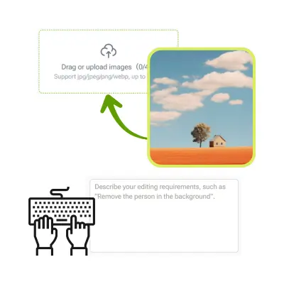 AI Pixel Art Generator - Step 1: Upload or Describe Your Image