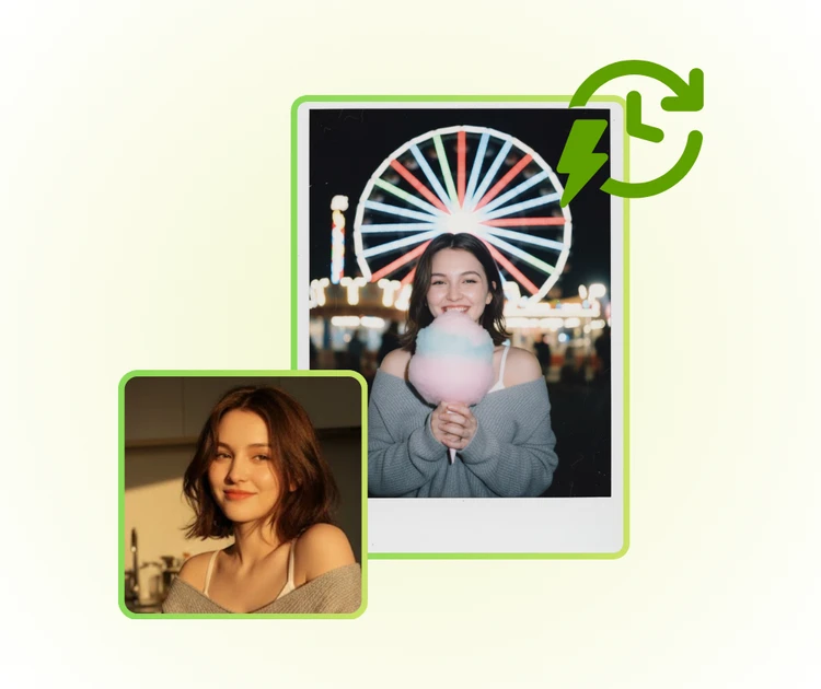 One-Click Retro Polaroid Transformation