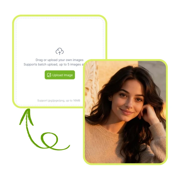 AI Polaroid Photo Generator - Step 1:Upload Your Photo