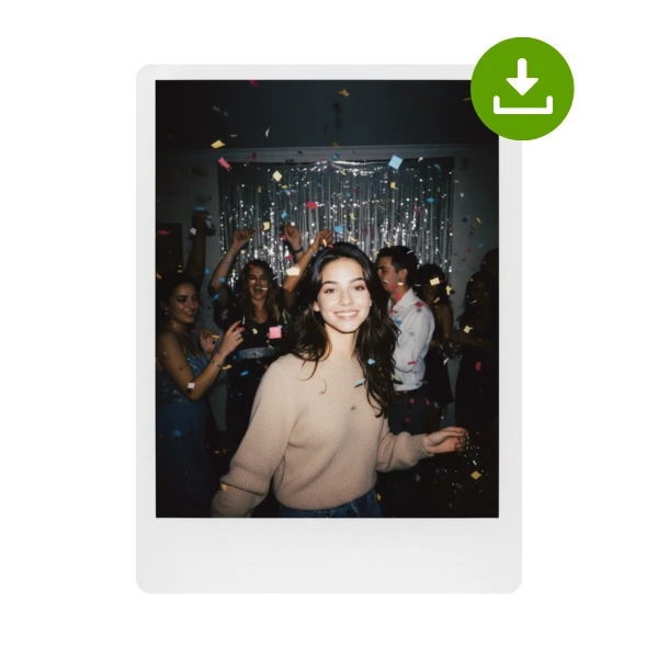 AI Polaroid Photo Generator - Step 3: Generate and Download