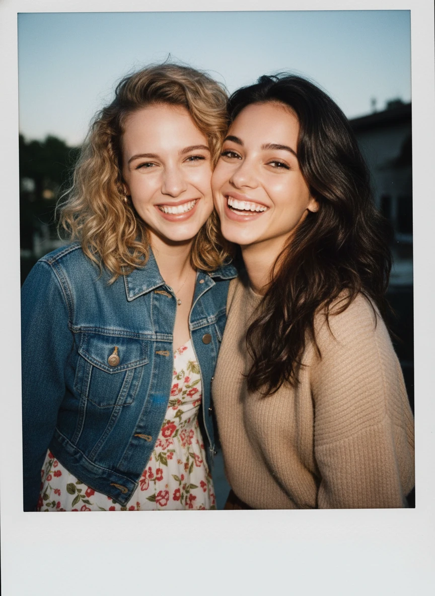 AI Polaroid Photo Generator Style: Warm Embrace