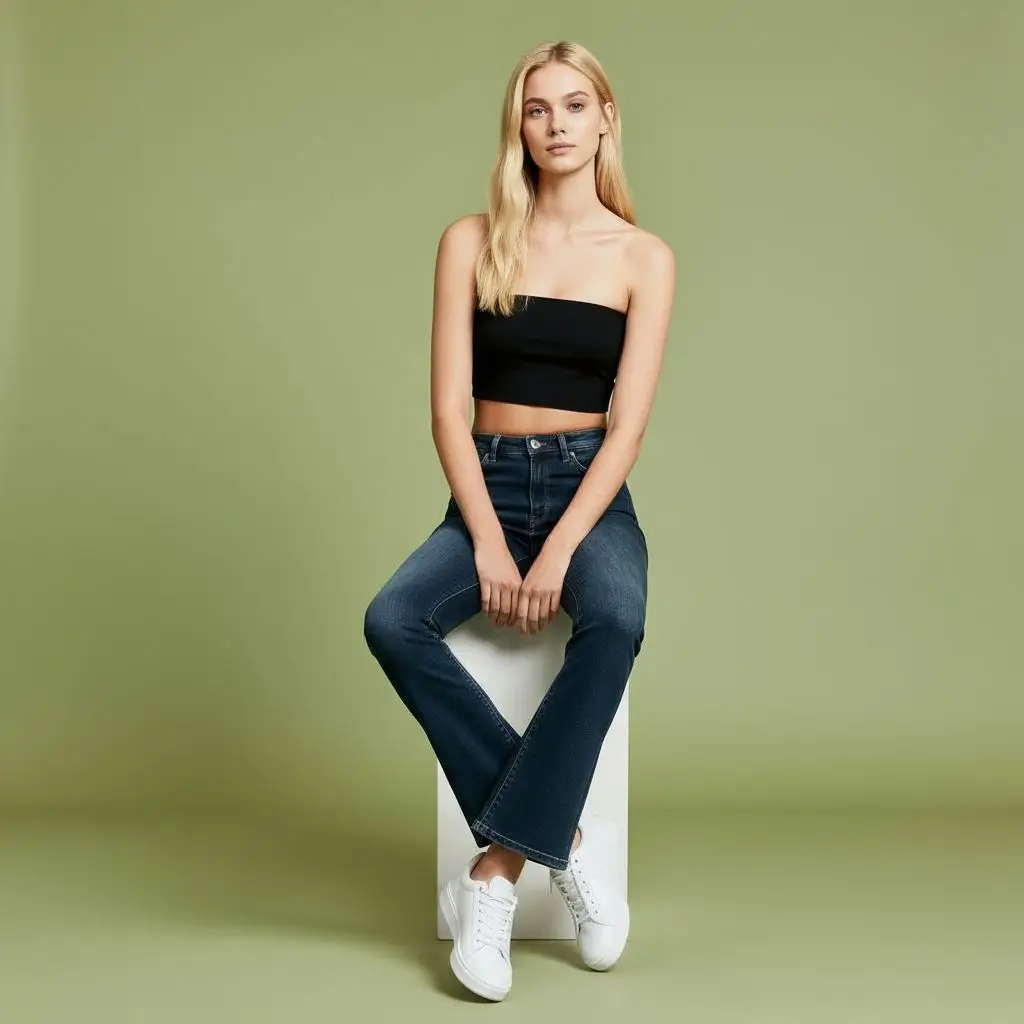 AI Pose Generator Style: Natural Seated Pose