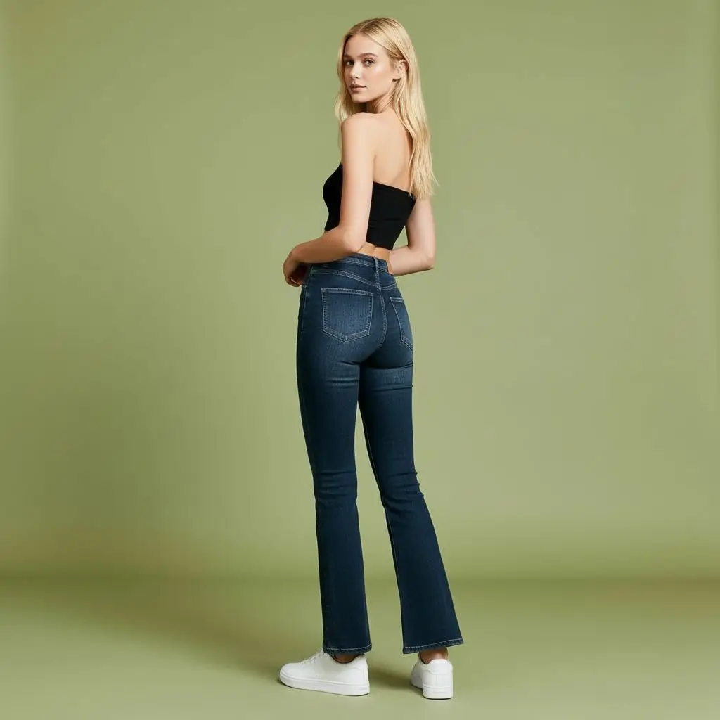 AI Pose Generator Style: Over-the-Shoulder Look