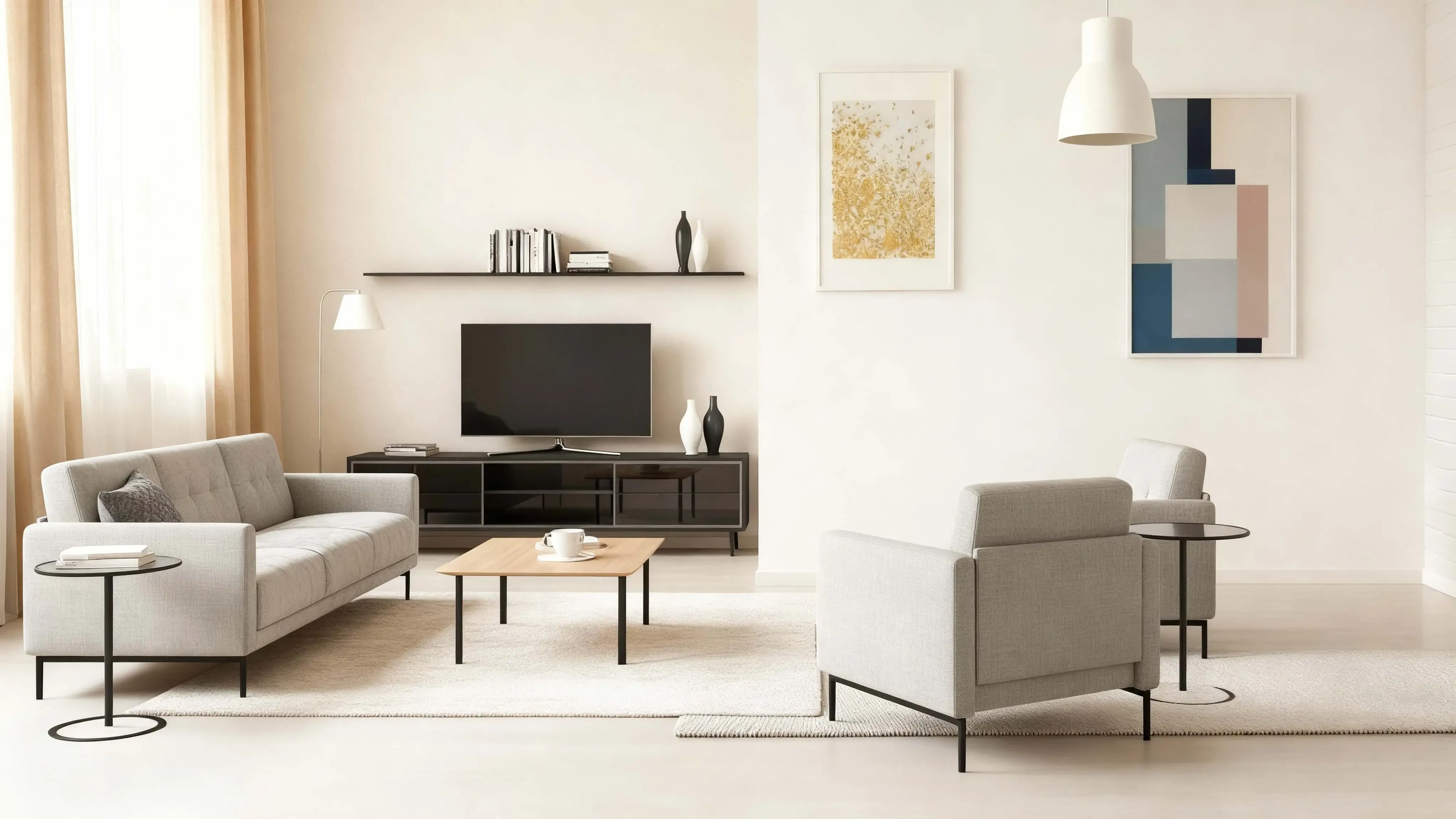 Пример AI Дизайнера Комнат: Пустая комната для умной планировки