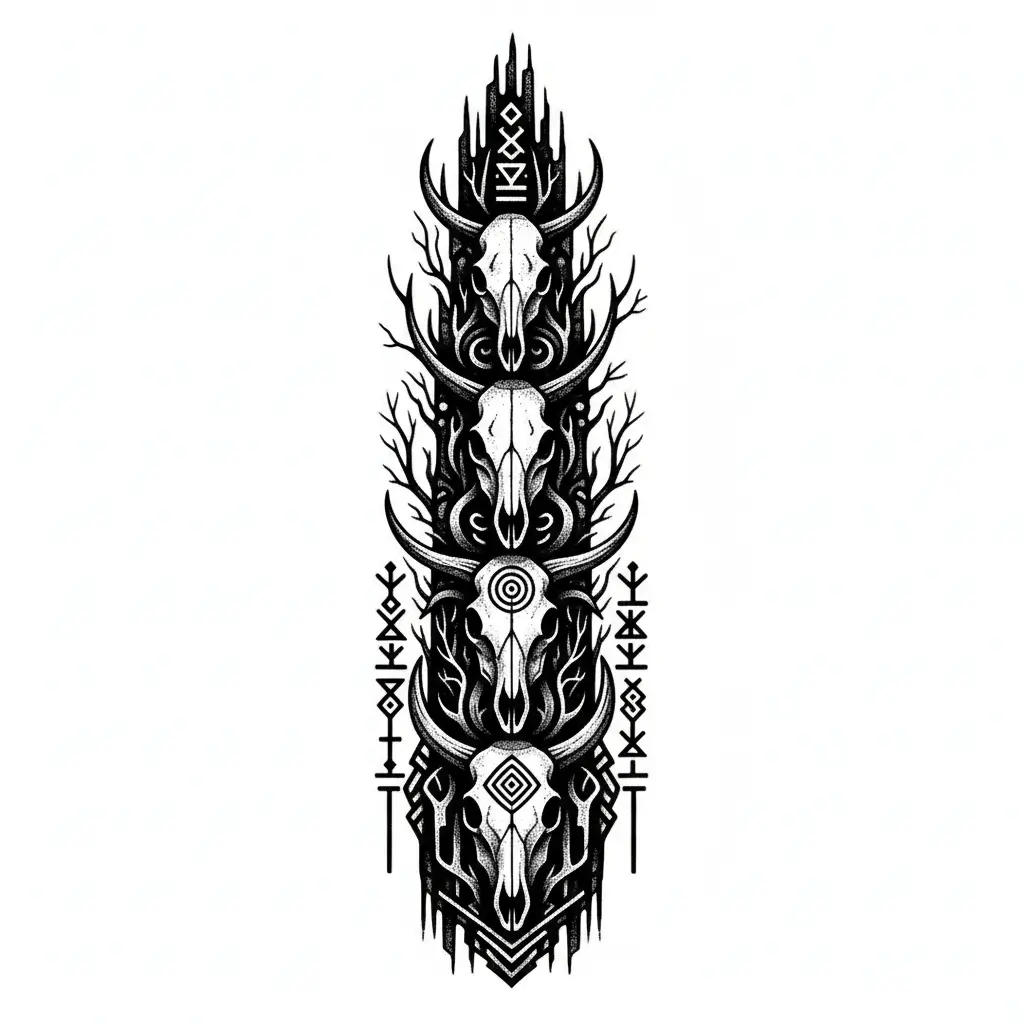 Figure Style: Blackwork - VisualGPT