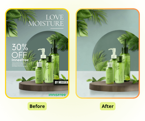 مزيل النصوص باستخدام AI: اللافتات، الملصقات، ومواد التسويق