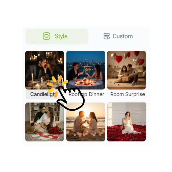 Step 2: Choose a Romantic Valentines Day Style Preset
