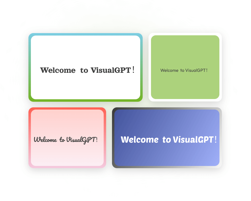 Multiple visual themes interface - VisualGPT