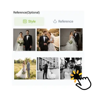Generador de Fotos de Boda con IA: Paso 2 - Selecciona un Estilo o Personaliza