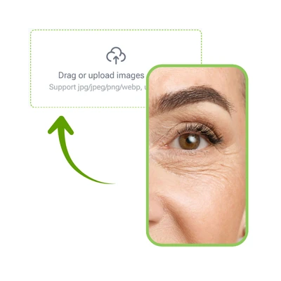 KI Faltenentferner: Schritt 1 - Lade dein Foto hoch