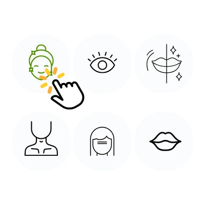 KI Faltenentferner: Schritt 2 - Wähle den Bereich zum Glätten