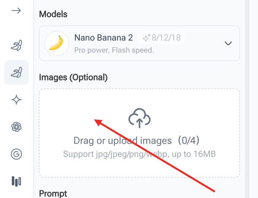 Step 2 – Upload or Select Your Image