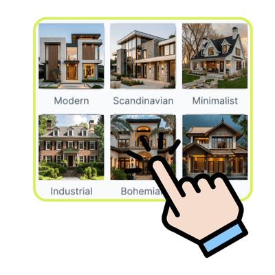 AI Exterior Home Design Generator: Step 2: Choose Your Desired Design Style