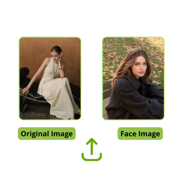 Step 1: Upload the Original Photo and Face Image