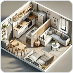 Room Style: 3D isométrico - VisualGPT
