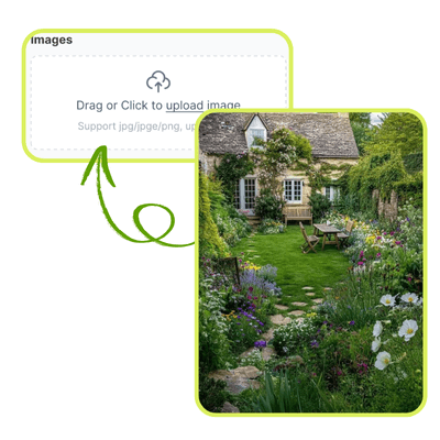 Garden Design Generator: Step 1: Upload Your Garden Image