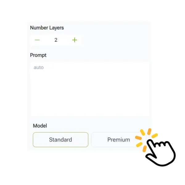 Qwen Image Layered: Step 2 - Select Layer Count and Areas