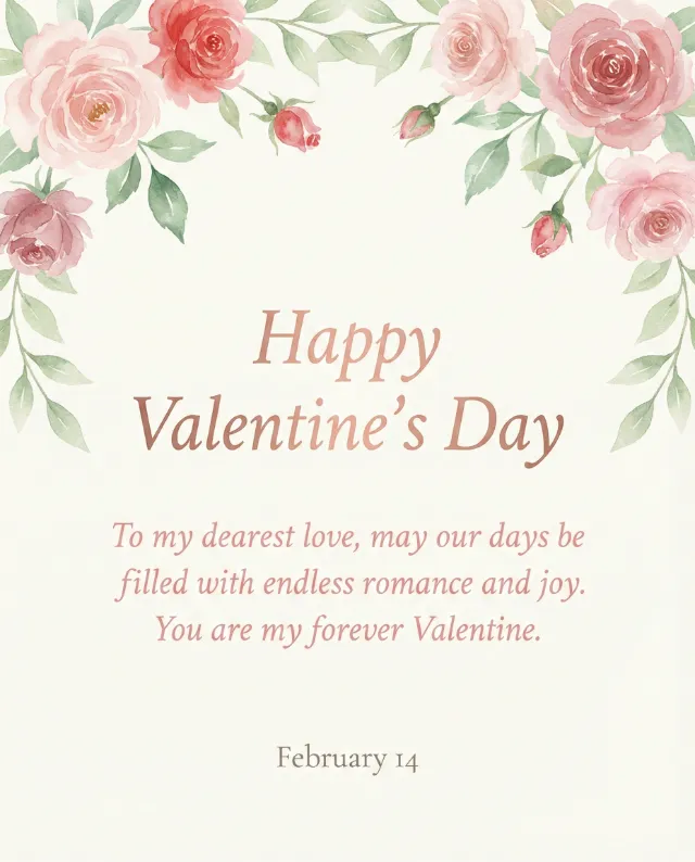 Valentine Day Card Maker Style: Fresh & Natural - VisualGPT