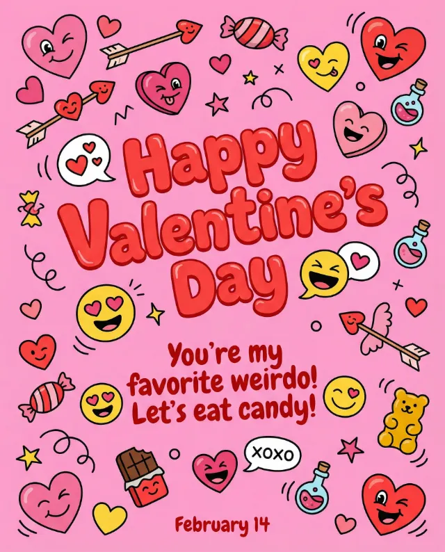 Valentine Day Card Maker Style: Funny & Playful - VisualGPT