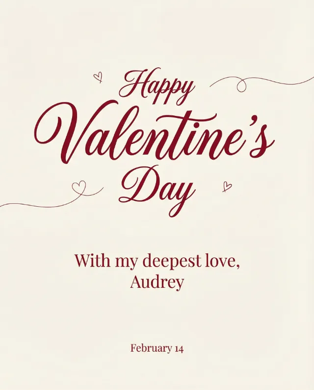 Valentine Day Card Maker Style: Minimal & Modern - VisualGPT