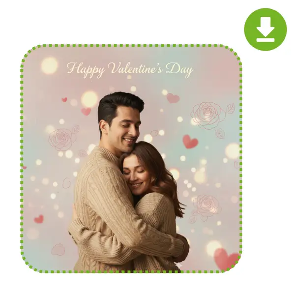 AI Valentines Day Background Generator - Step 3: Download and use it anywhere you need